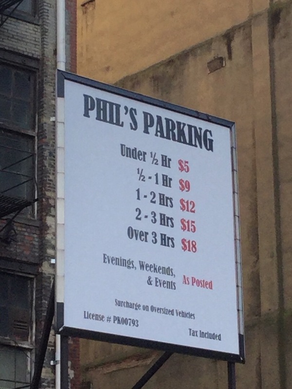 Street view of Phil's Parking