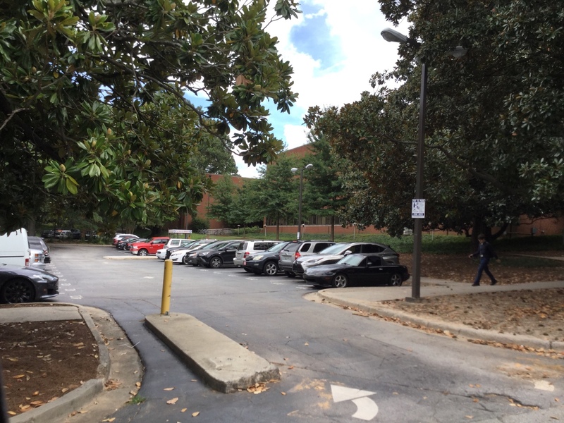 Street view of Visitors Area 4 - State Street & Ferst Drive