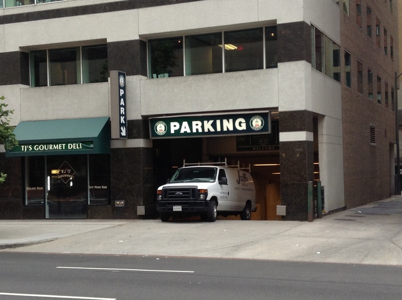 Street view of L Street NW Garage