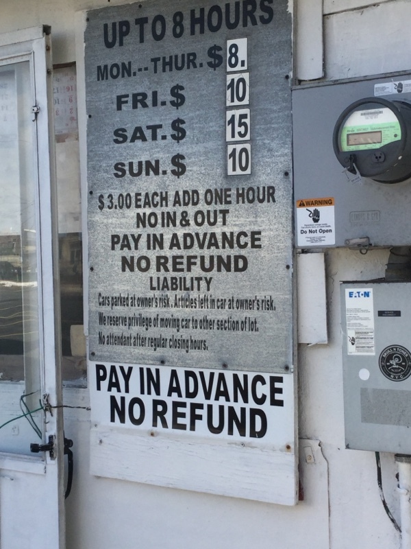 Street view of Pacific Avenue Lot