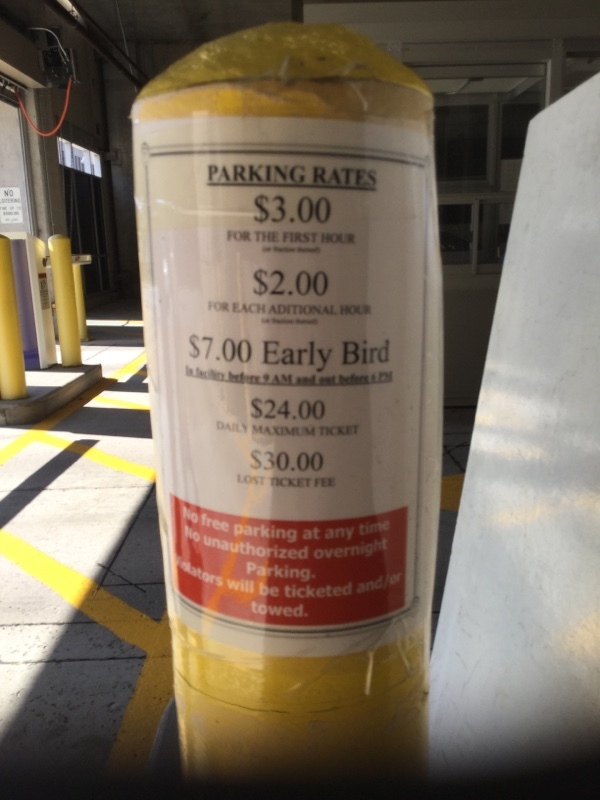 Street view of Justice Center Garage