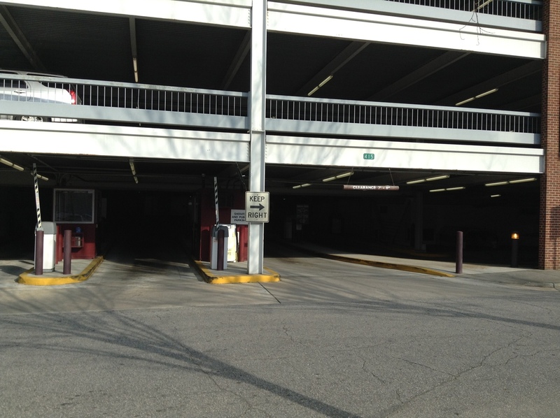 Street view of Sheraton Raleigh Hotel Parking Deck