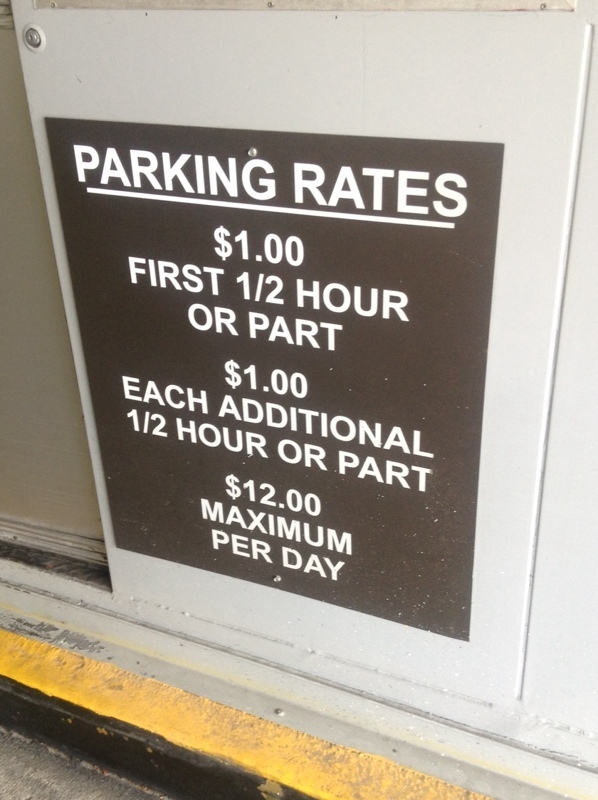 Street view of Sheraton Raleigh Hotel Parking Deck