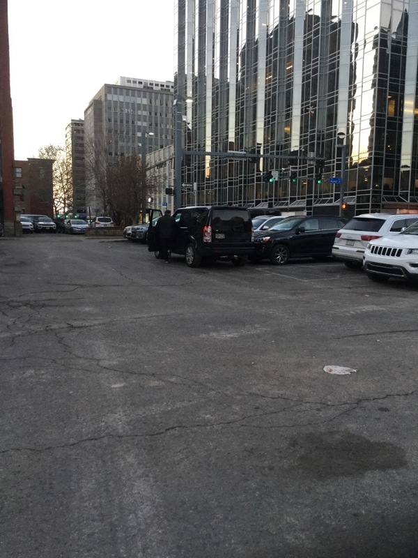 Street view of First Avenue Parking
