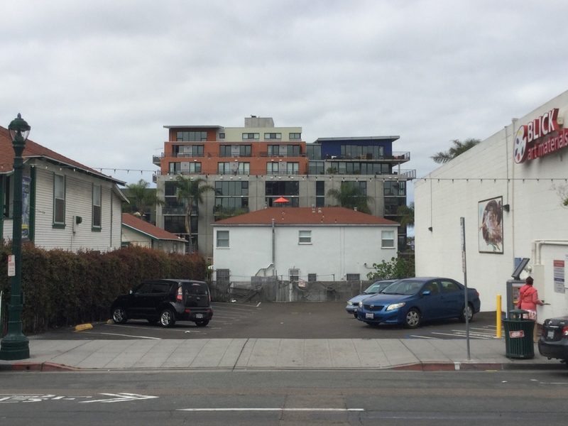 Street view of India Street Lot