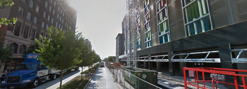 Street view of Arts District Garage