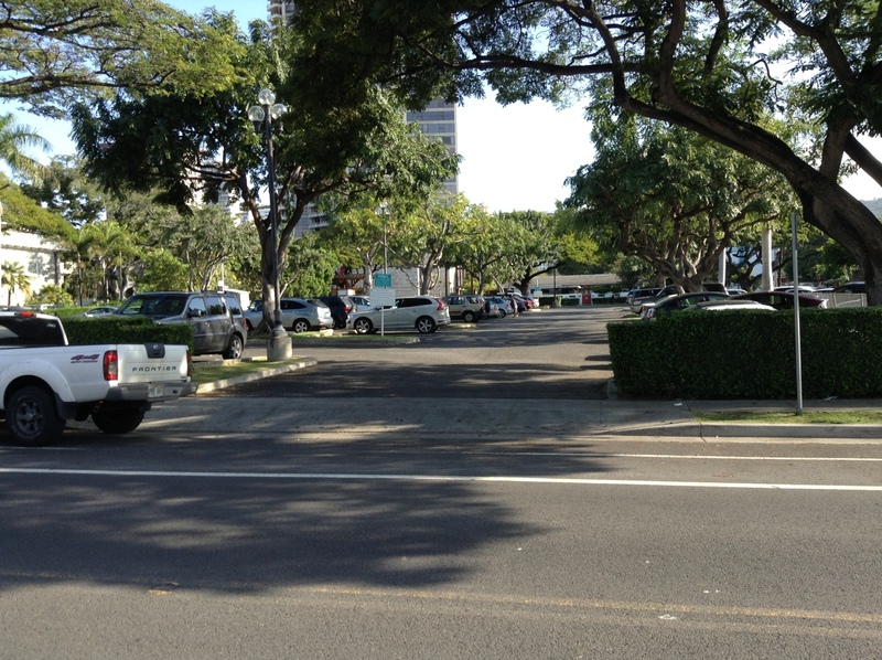 Street view of Honolulu Academy of Arts Lot