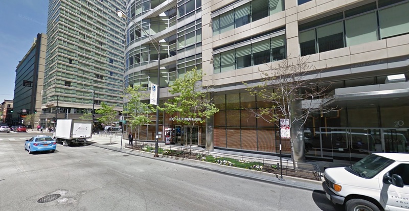 Street view of C Chicago - Valet Kiosk