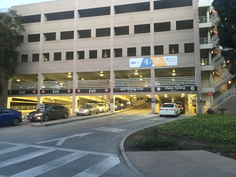 Street view of Parking Structure 1 - Medical Plaza