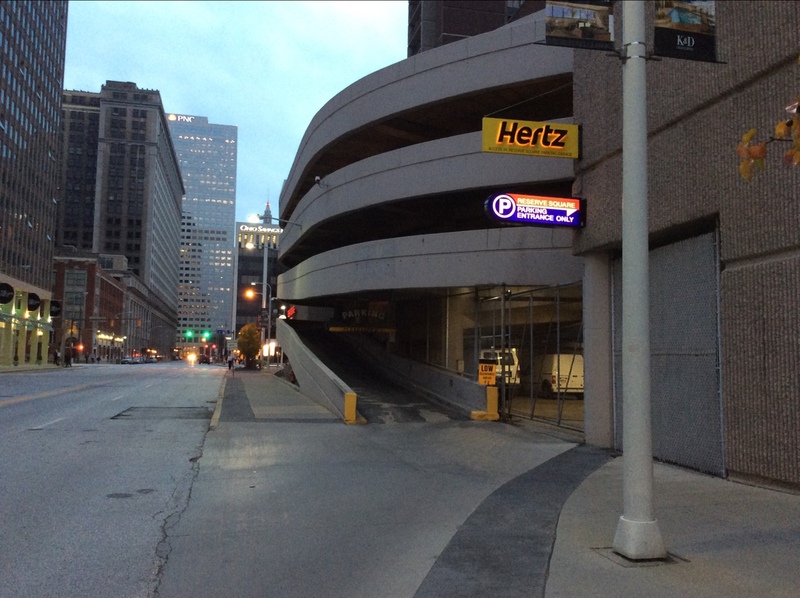 Street view of Reserve Square Garage