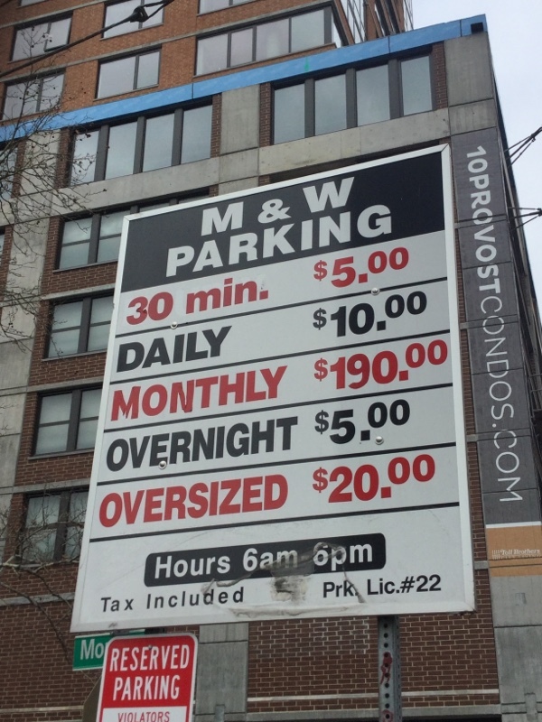 Street view of Warren St Lot