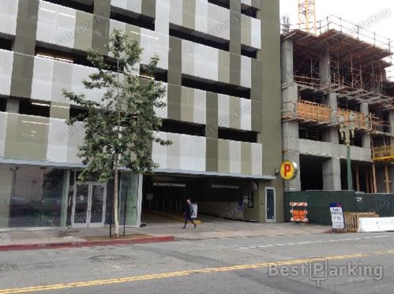 Street view of 830 S Hope Public Parking