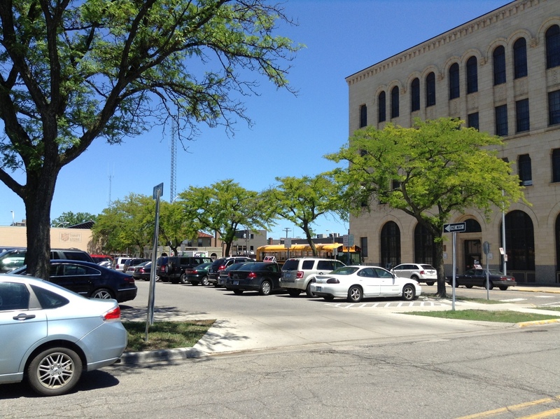 Street view of E 5th St Parking Lot P1