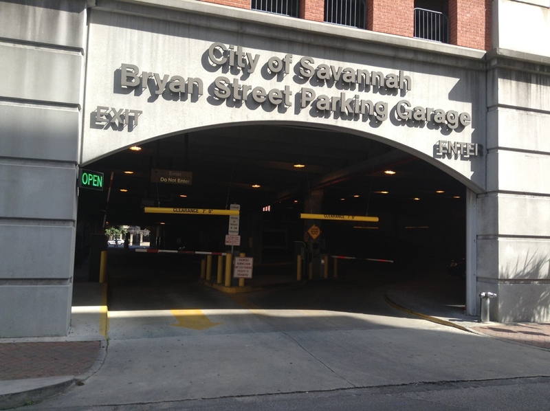 Street view of Bryan Street Parking Garage