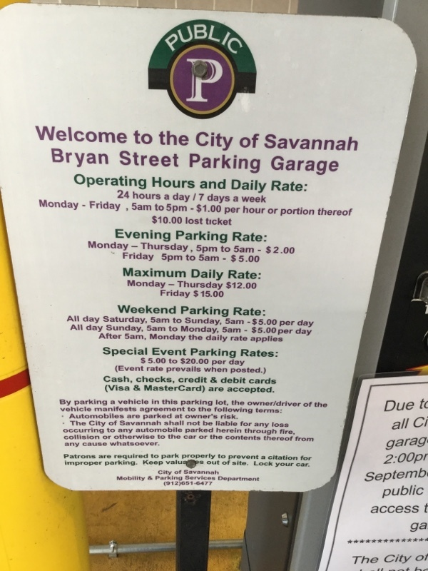 Street view of Bryan Street Parking Garage