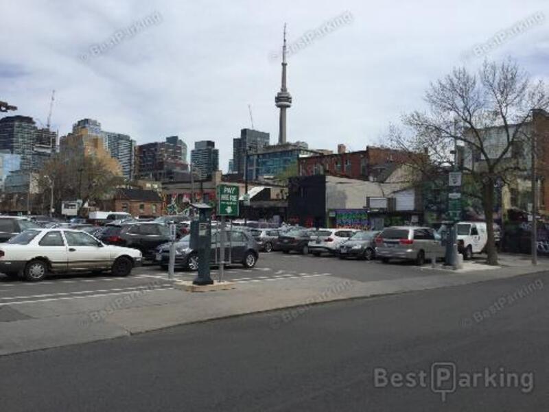Street view of Augusta Ave Parking Lot