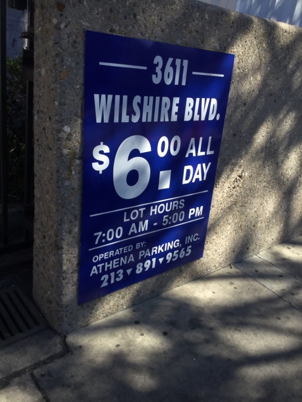 Street view of 3611 Wilshire Blvd Parking