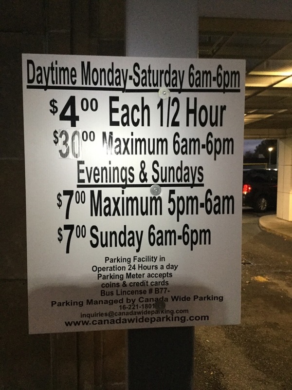 Street view of Yonge St. Parking Lot