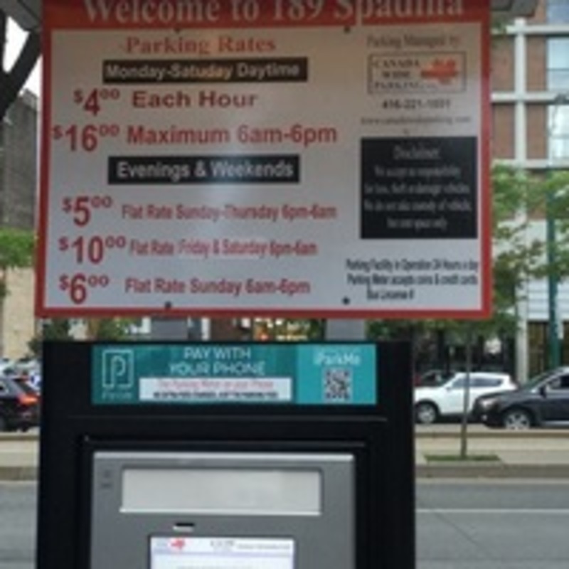 Street view of 189 Spadina Avenue Lot