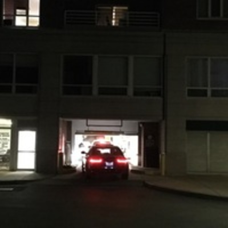 Street view of Flagship Wharf Garage Parking