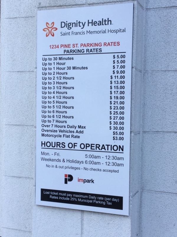 Street view of St. Francis Memorial Hospital - Lot #374