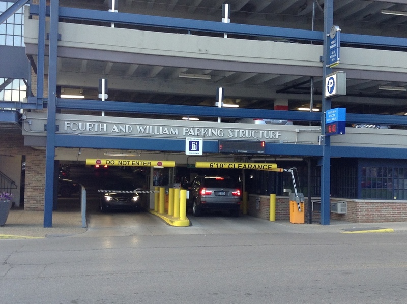 Street view of Fourth & William Parking Structure