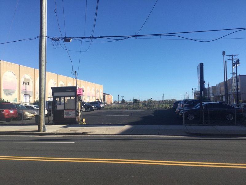 Street view of Boardwalk Hall Parking Lot