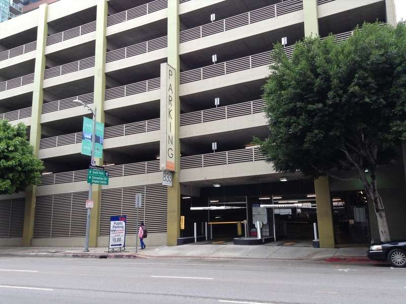 Street view of S Flower St Garage