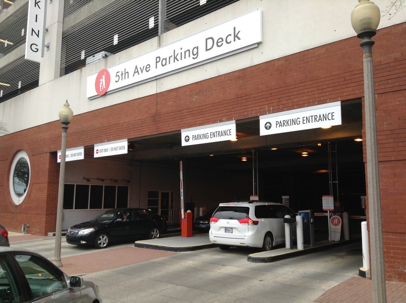 Street view of 5th Avenue Parking Deck