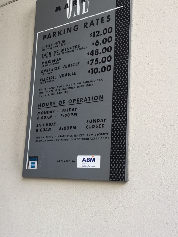 Street view of One Market Plaza Garage