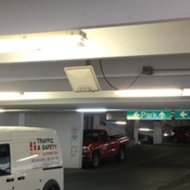 Street view of Ann Ashley Parking Garage