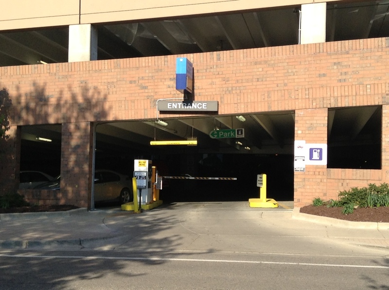 Street view of Ann Ashley Parking Garage