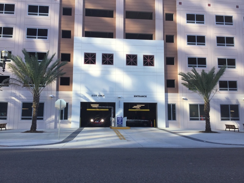 Street view of Vystar Tower Garage