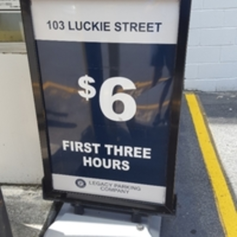 Street view of 103 Luckie Street Lot