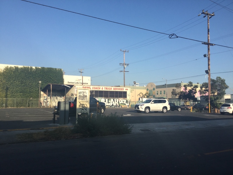Street view of Mateo St Parking