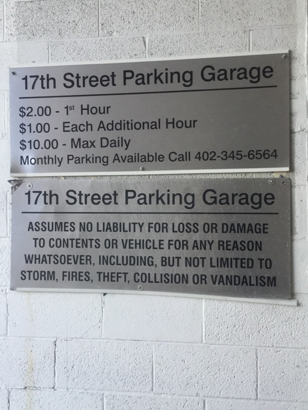 Street view of 17th Street Garage