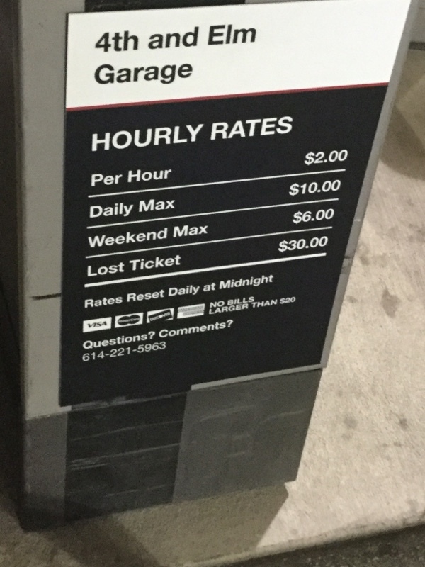 Street view of 4th & Elm Garage