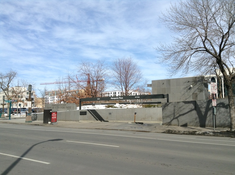 Street view of Marquette Plaza Garage - Lot #116