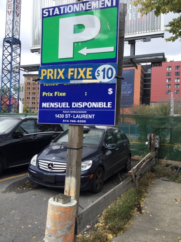 Street view of Boulevard Saint-Laurent  Lot