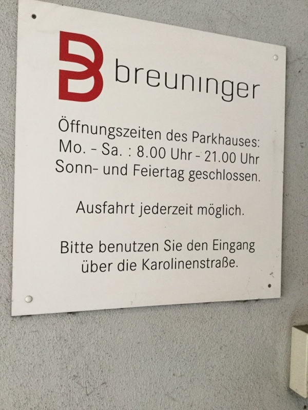 Street view of Breuninger - Parkhaus Josephplatz