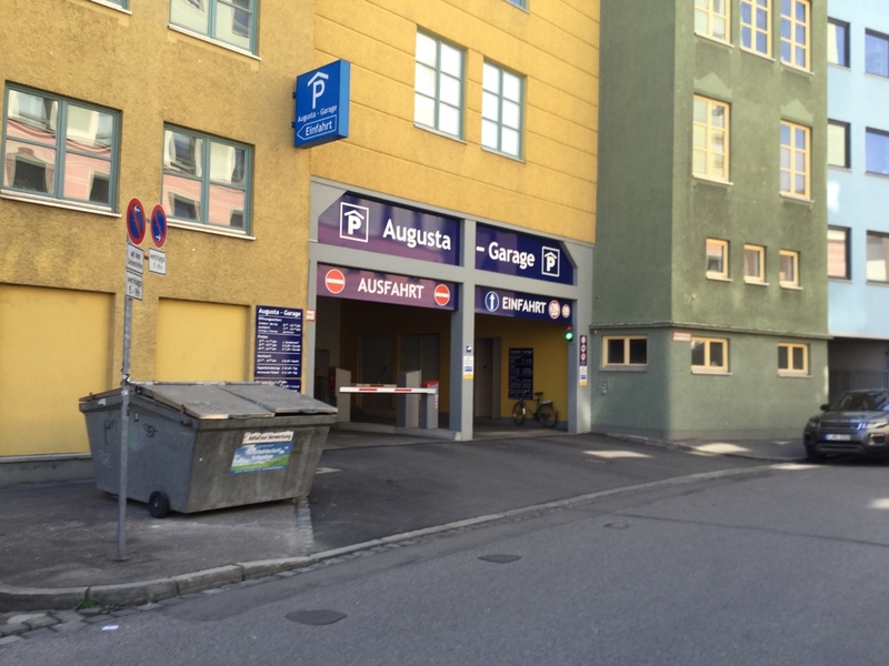 Street view of Augusta-Garage