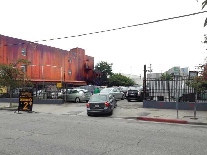 Street view of Traction Ave Lot