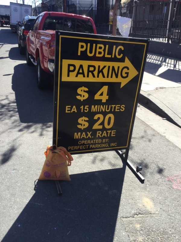 Street view of Traction Ave Lot