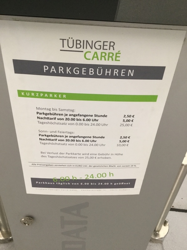 Street view of Parkhaus Tübinger Carré