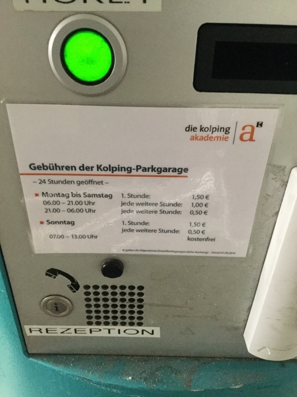 Street view of Kolping ParkGarage