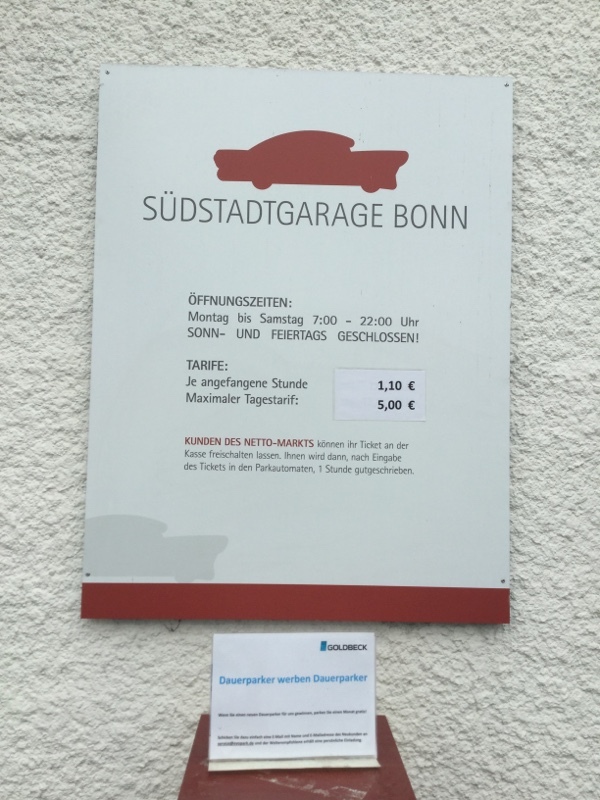 Street view of Sudstadtgarage Bonn