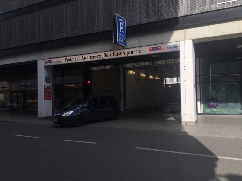 Street view of Parkhaus Andreaesstraße/Rosenquartier