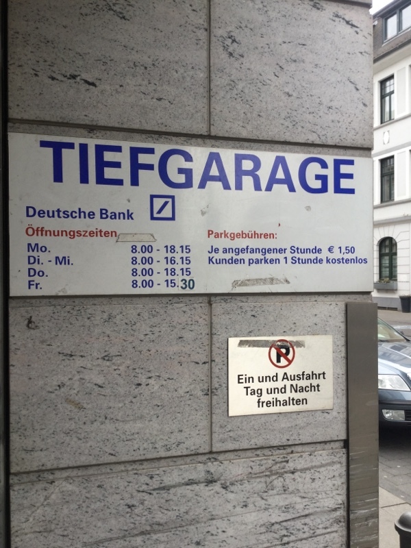 Street view of Tiefgarage Deutschebank