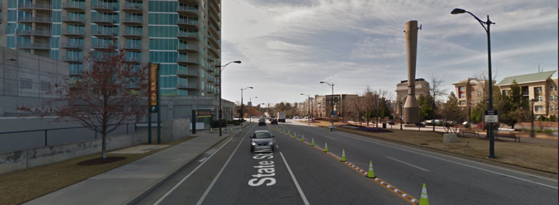 Street view of Atlantic Station Garage