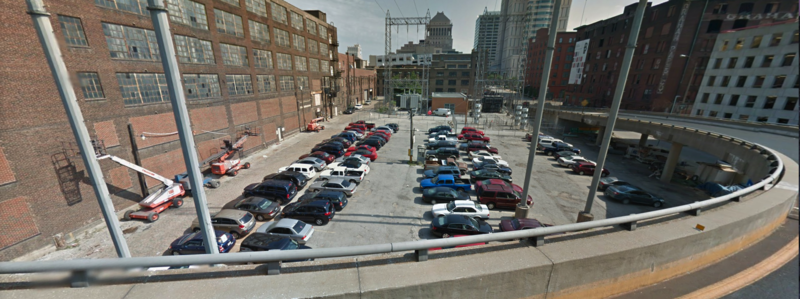 Street view of Poplar Lot